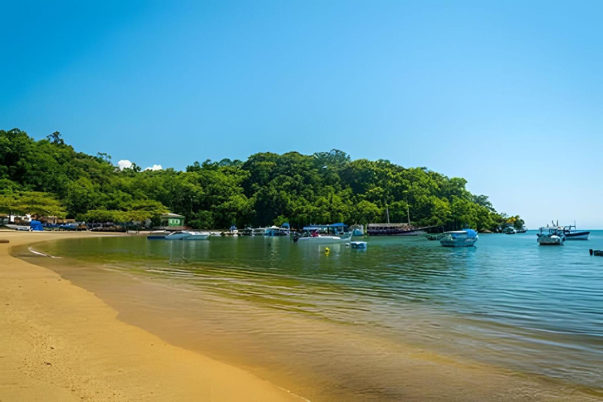 Linda Casa C/ Vista Pro Mar Na Praia Grande Em باراتي المظهر الخارجي الصورة